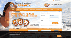 Desktop Screenshot of boatsandyachtswarranty.com