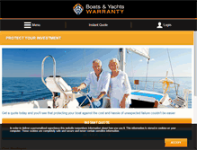 Tablet Screenshot of boatsandyachtswarranty.com